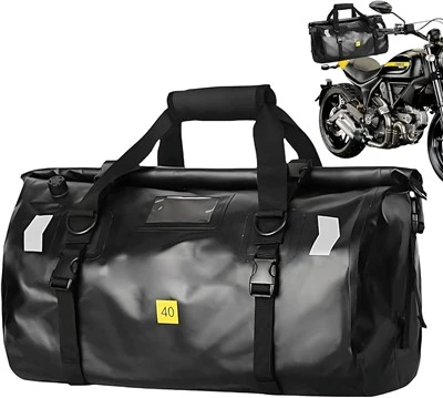 Mototsiklda suv o'tkazmaydigan duffel sumkasi
